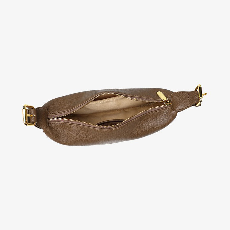 2025 Bestseller: Premium Soft Leather Crescent Dumpling Bag - Trendy Women's Crossbody for Commute