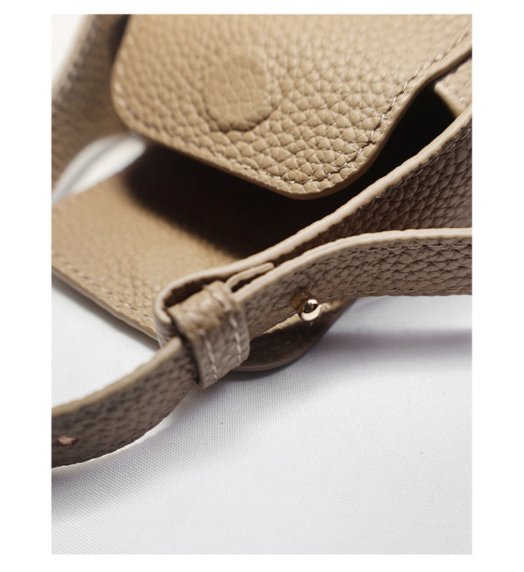 Special Offer Manufacturer Direct Supply Bag Pendant Accessories Mini Bag Genuine Leather Mouth Red Envelope Earphone Bag Hanging Accessories Earphone Bag Pendant