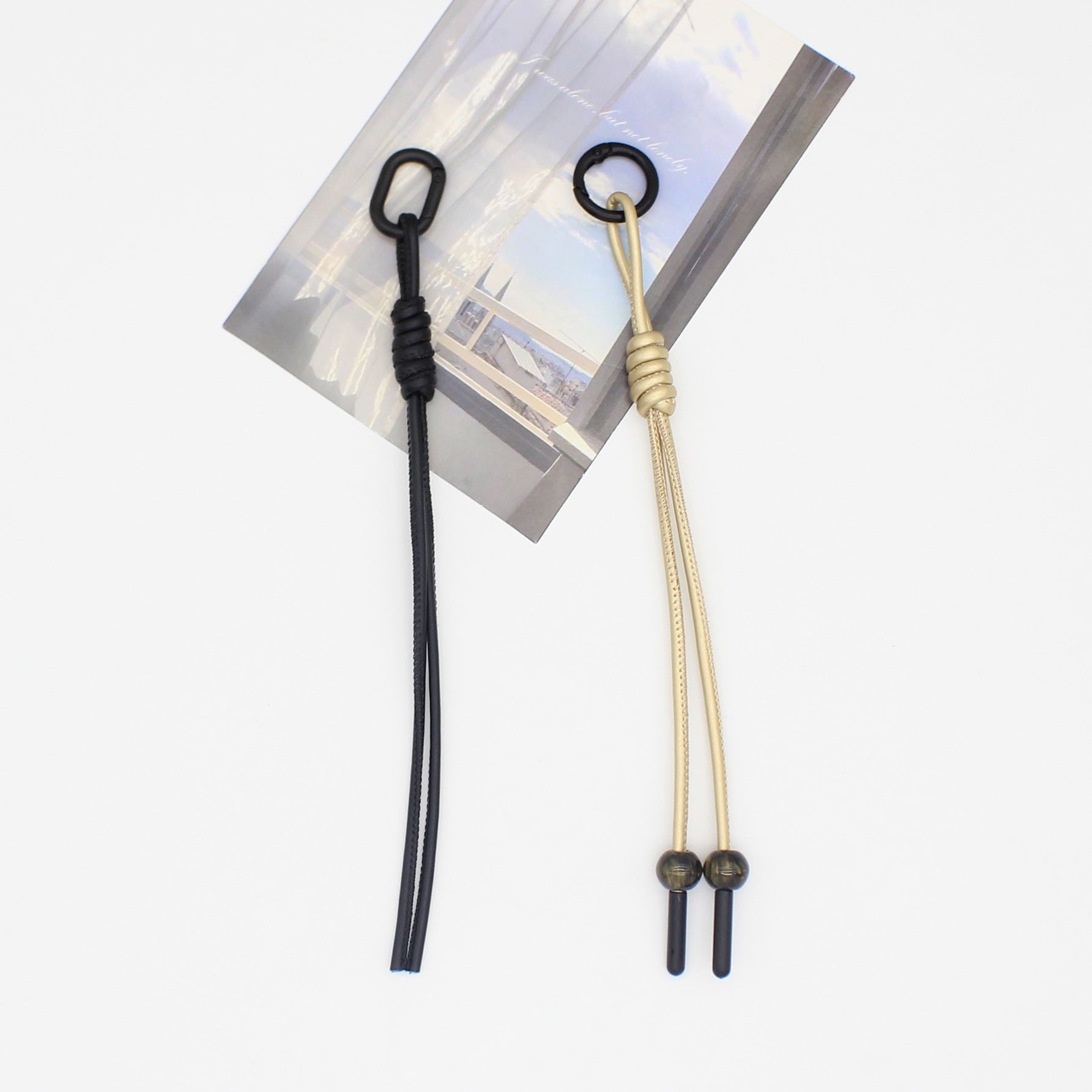 Hand Woven Bead Pu Rope Versatile Miu Series Aromatherapy Pendant Keychain Cup Hanging Accessories Wholesale Customization