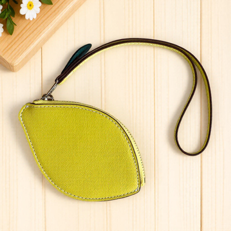 Creative and Cute Mini Fruit Series Zero Wallet Zipper Mini Coin Small Bag Versatile Change Storage Bag