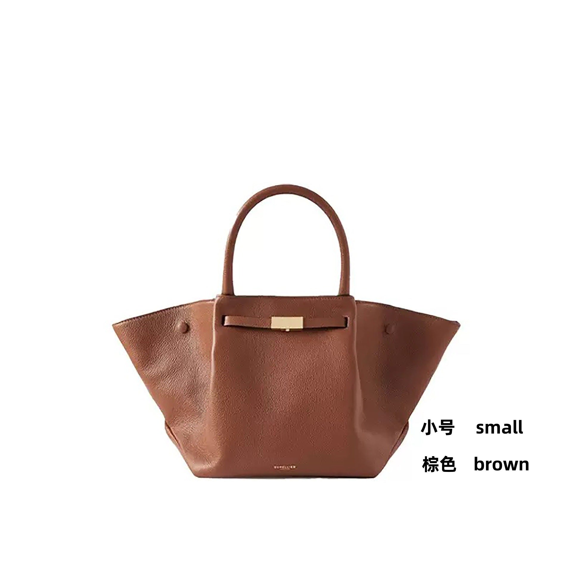 Demellier Wings Bag in Leather | Ready to Ship Tote with Top-Handle, Shoulder & Underarm Carry | New FW Genuine Leather Bag