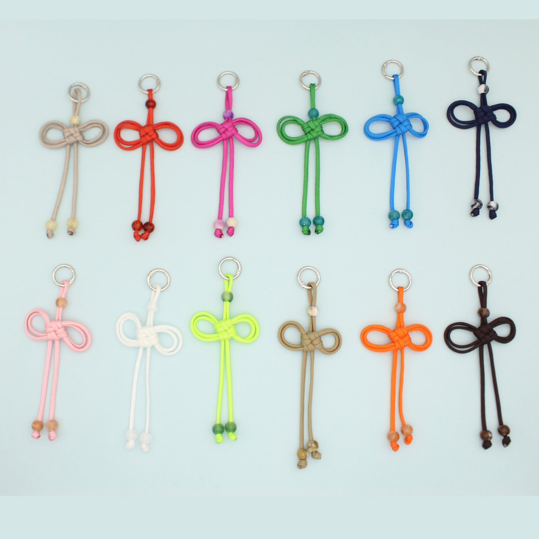 Hand Woven Bead Pu Rope Versatile Miu Series Aromatherapy Pendant Keychain Cup Hanging Accessories Wholesale Customization