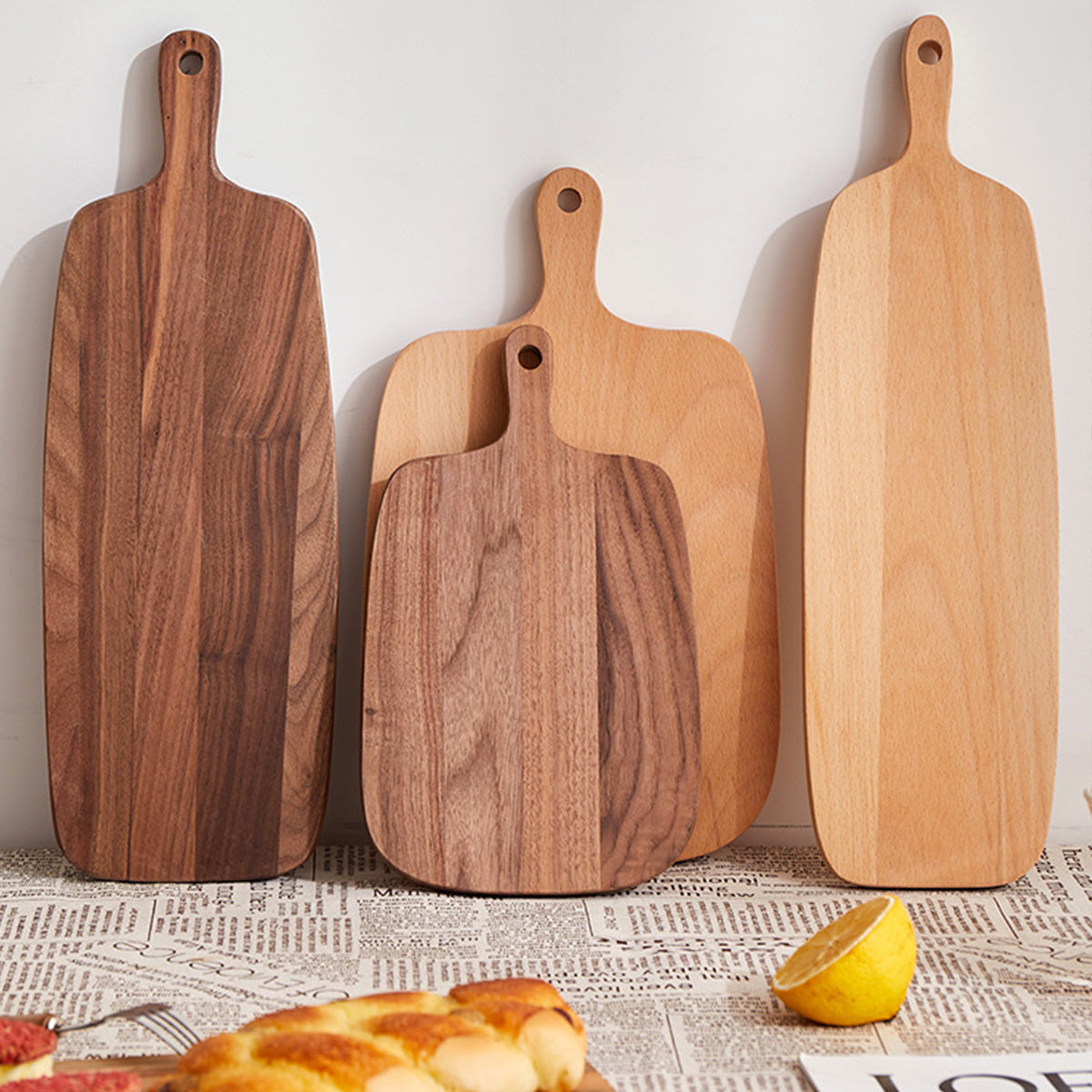Acacia Wood Portable Cutting Board Fruit Board