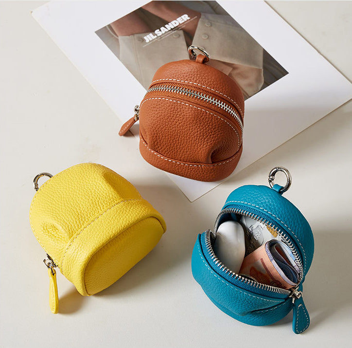 Genuine Top Grain Cowhide Multi-Use Mini Crossbody Bag – Wholesale Bulk for Coin Purse, Lipstick Case, Fashion Pouch | Customizable Minimalist Bag