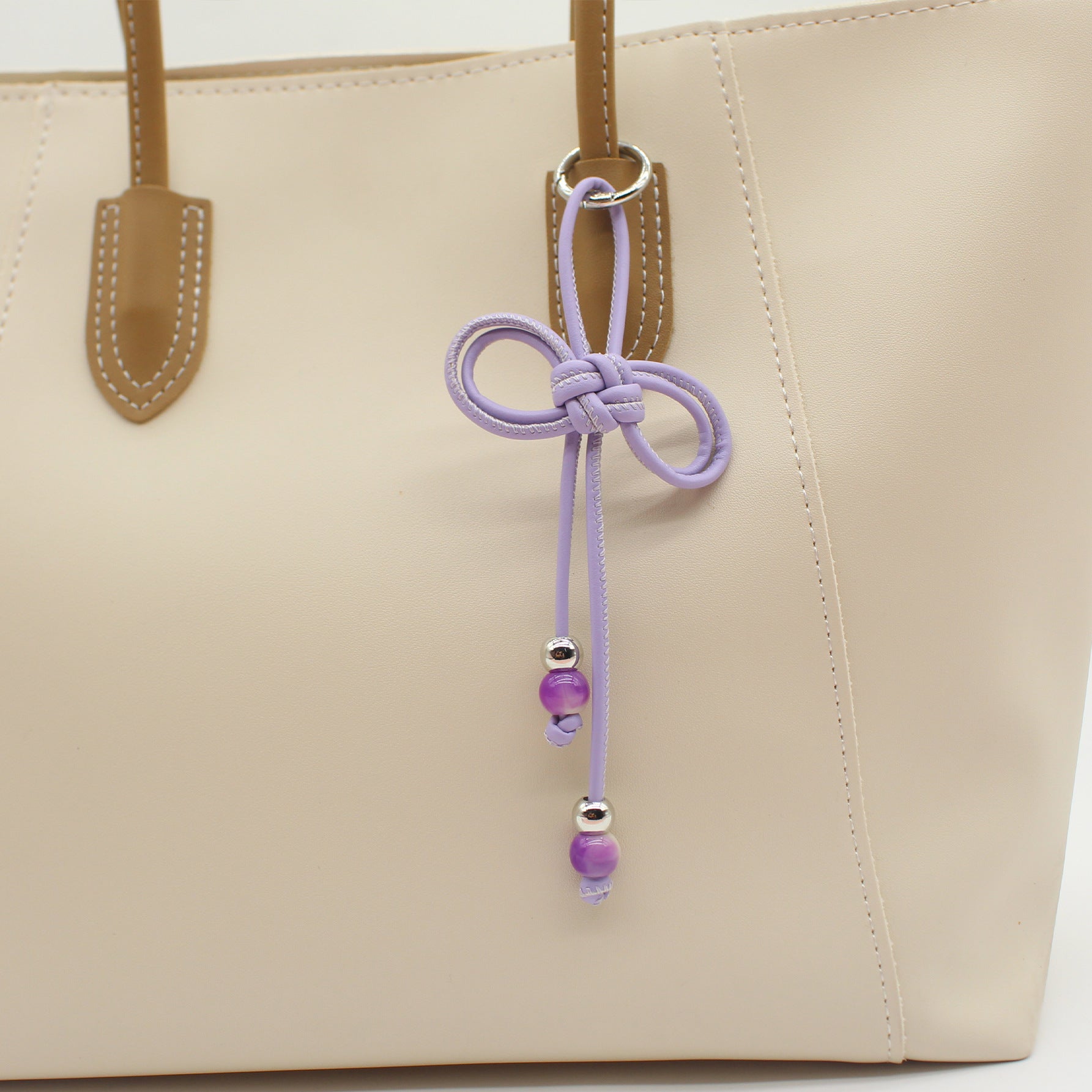 Hand Woven Bead Pu Rope Versatile Miu Series Aromatherapy Pendant Keychain Cup Hanging Accessories Wholesale Customization