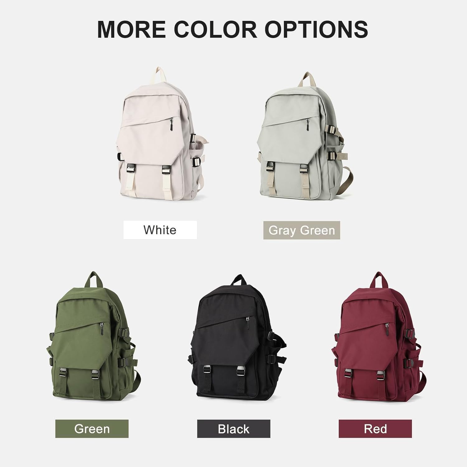 LAPOLAR Lightweight School Bag College Laptop Backpack for Men Women Travel bag High School Middle Bookbag for Boy Girls