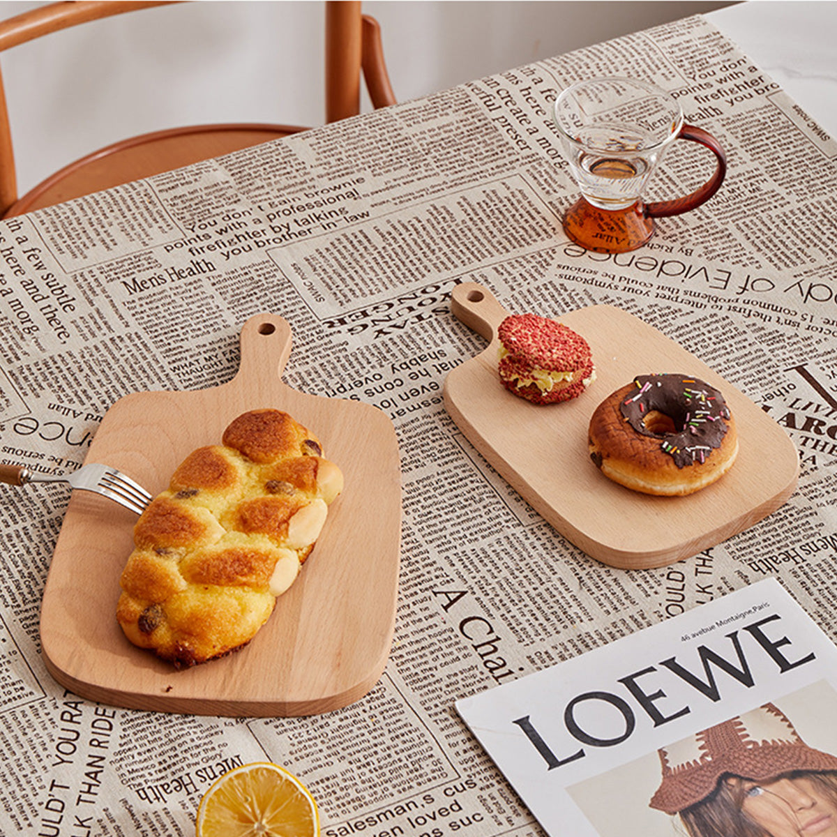 Acacia Wood Portable Cutting Board Fruit Board