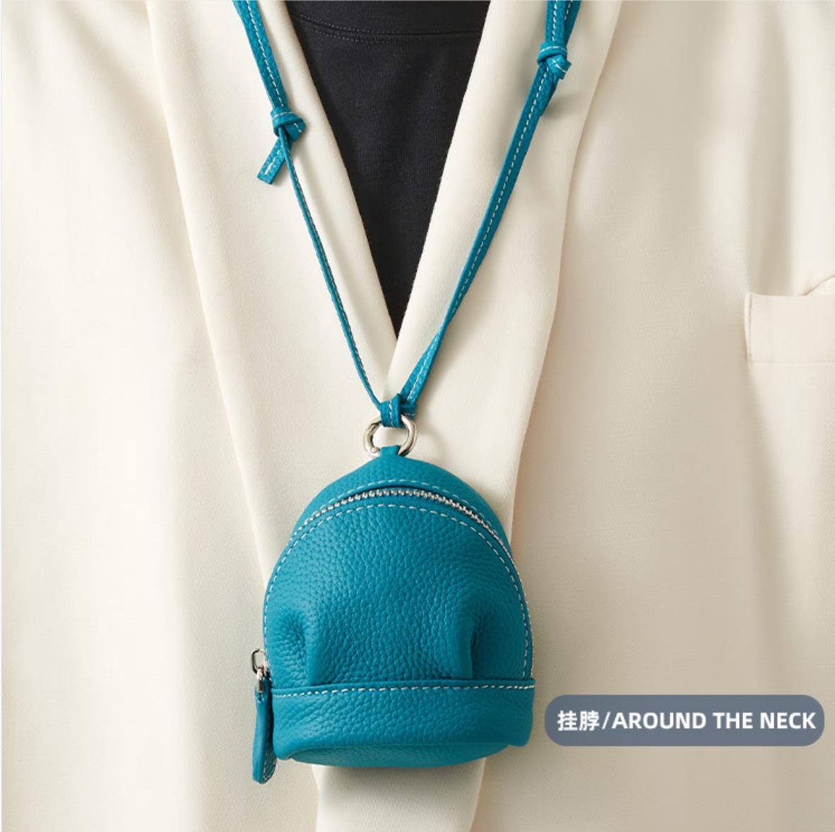 Genuine Top Grain Cowhide Multi-Use Mini Crossbody Bag – Wholesale Bulk for Coin Purse, Lipstick Case, Fashion Pouch | Customizable Minimalist Bag