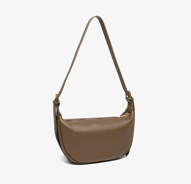 2025 Bestseller: Premium Soft Leather Crescent Dumpling Bag - Trendy Women's Crossbody for Commute