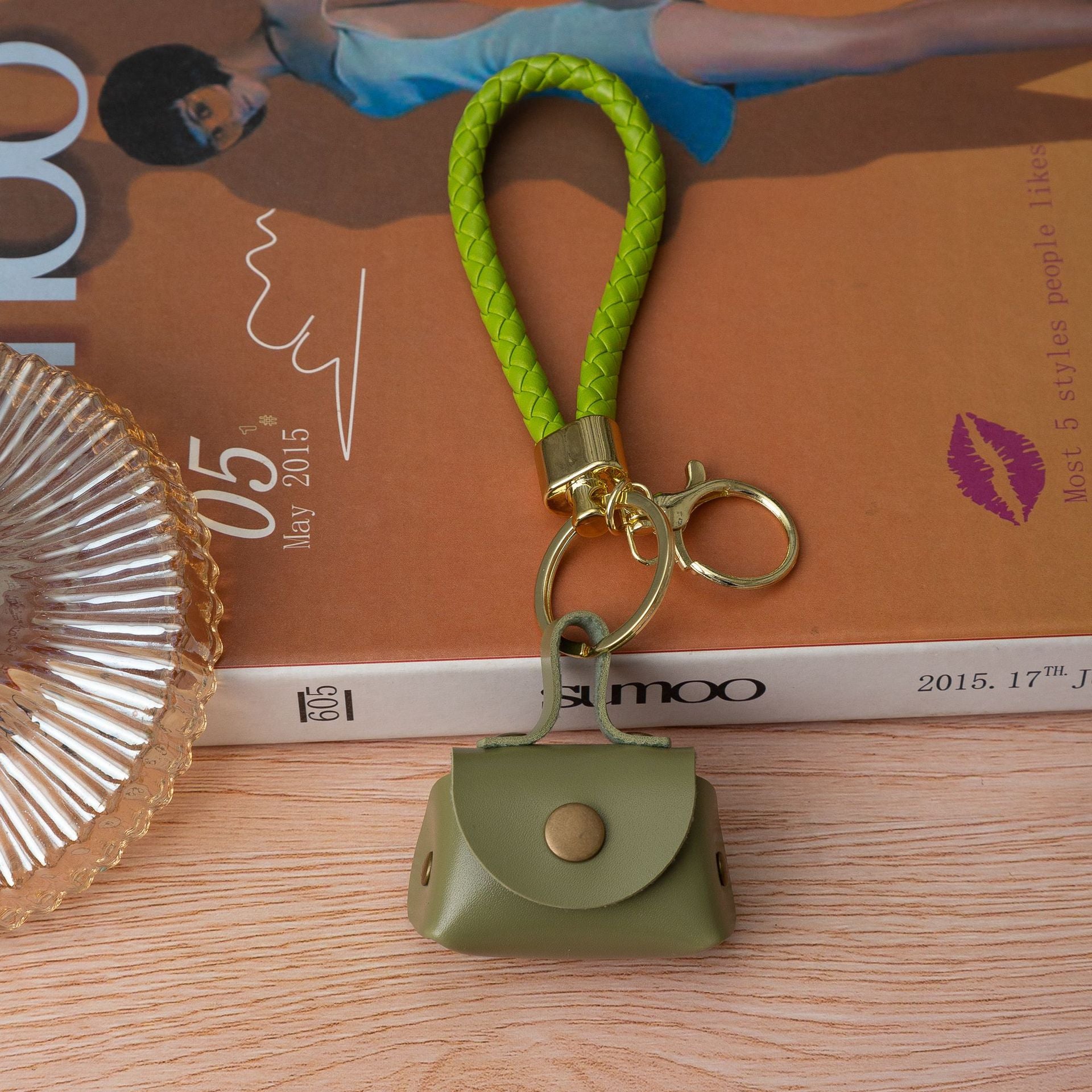 New Creative Zero Wallet Keychain Cute Girl Bag Pendant Car Keychain Backpack Hanger Small Gift