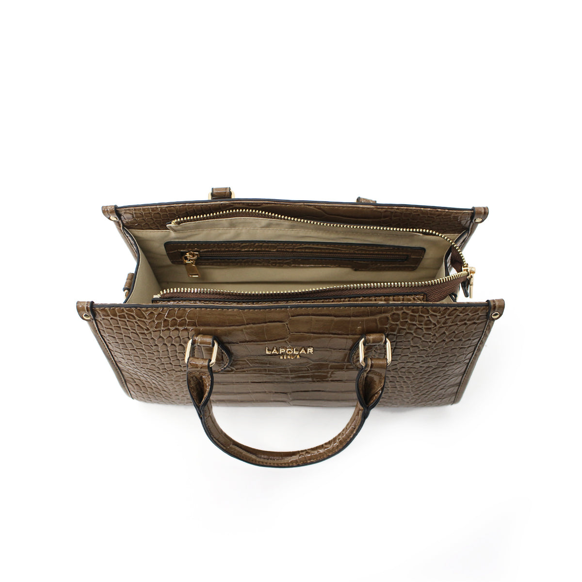 Women Brown Textured Formal Handbag