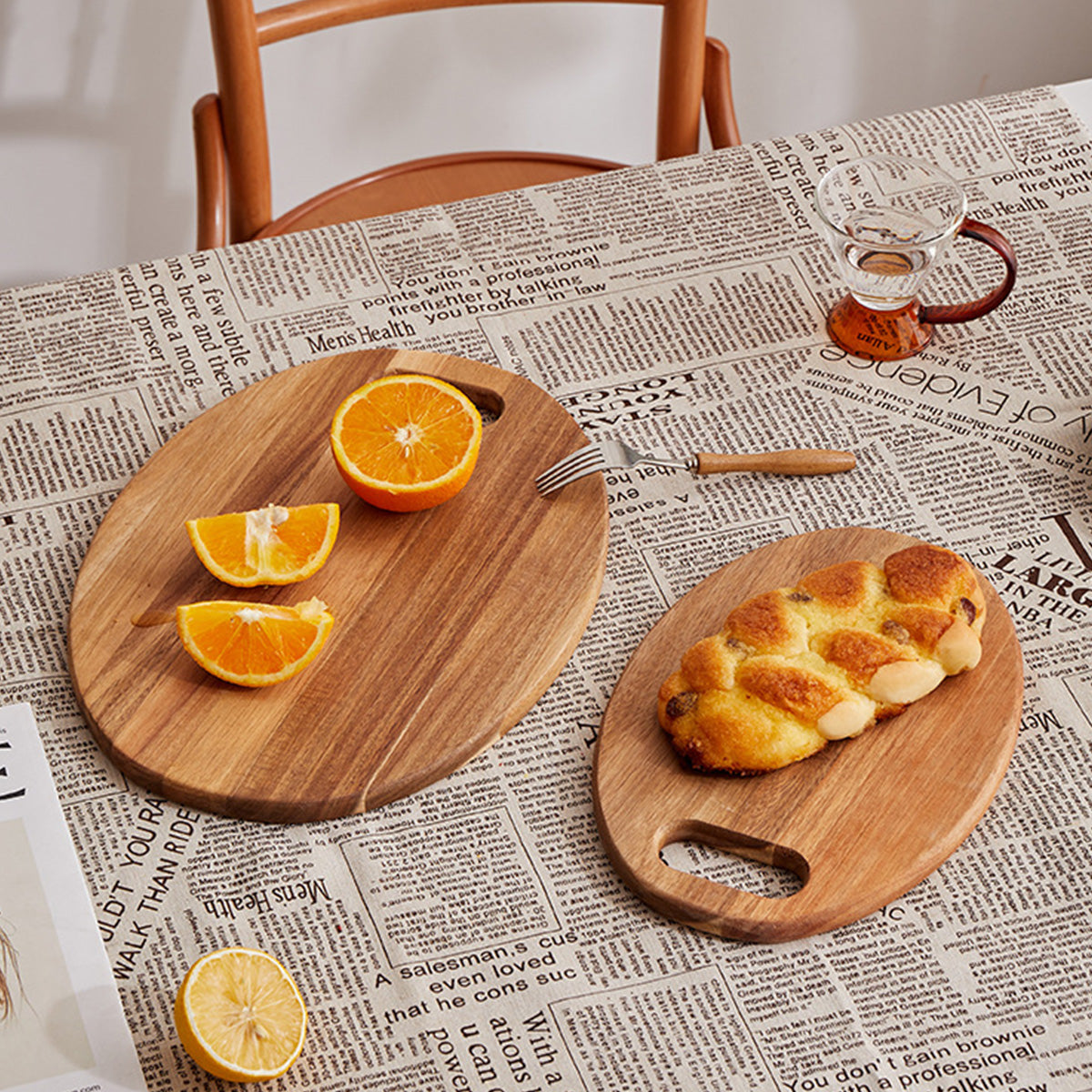 Acacia Wood Portable Cutting Board Fruit Board