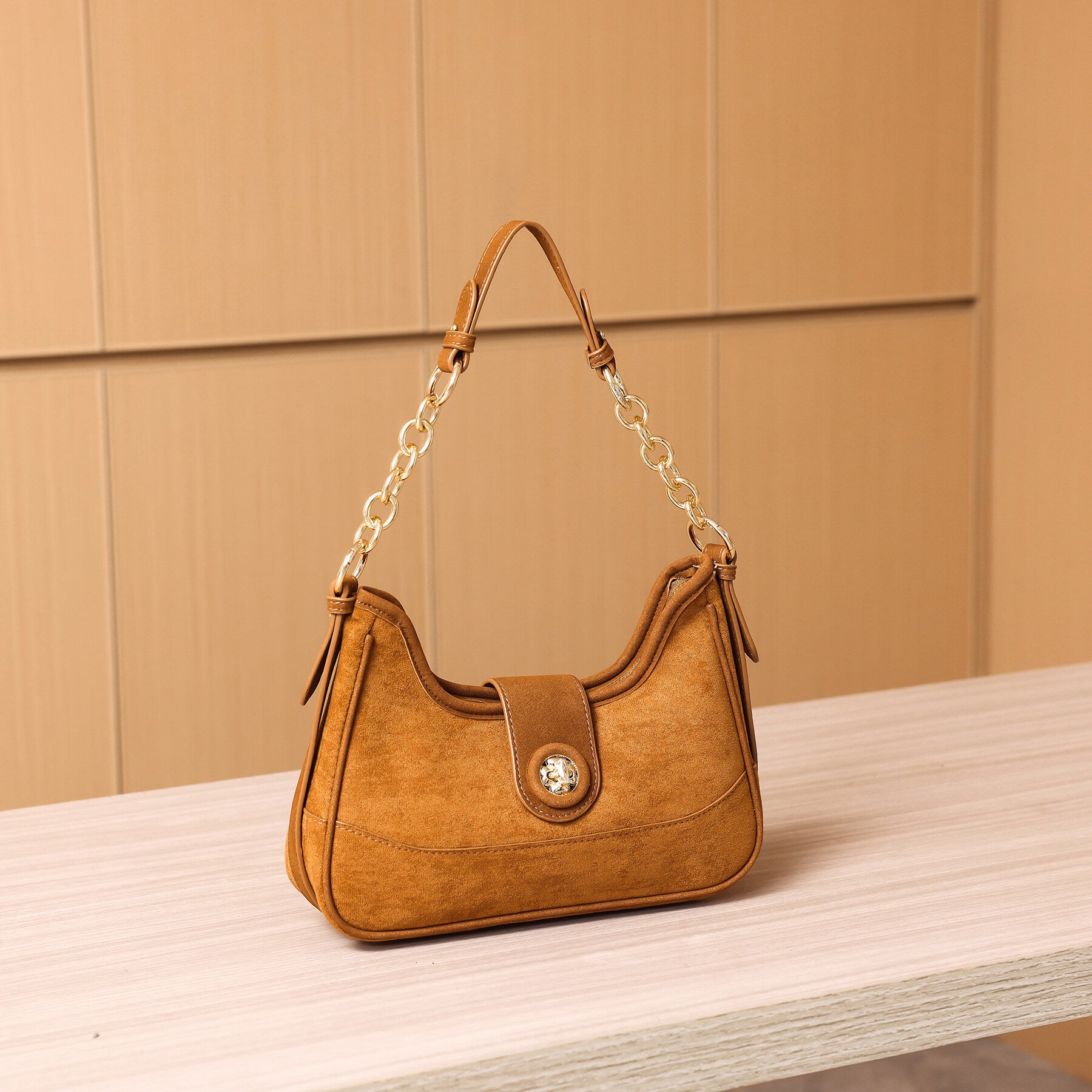 2025 New Arrival: Chain Strap Shoulder & Underarm Bag - Structured Top-Handle Mini Square Bag for Commuting