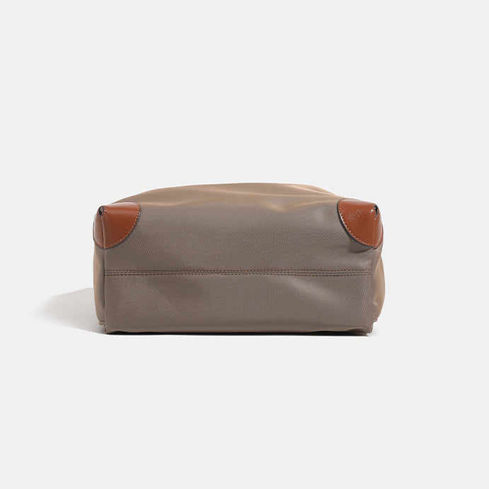 Women's Laptop Backpack for Work: Premium Leather & Nylon Business Travel Bag, Large Capacity Yet Lightweight Commuter Backpack for Women