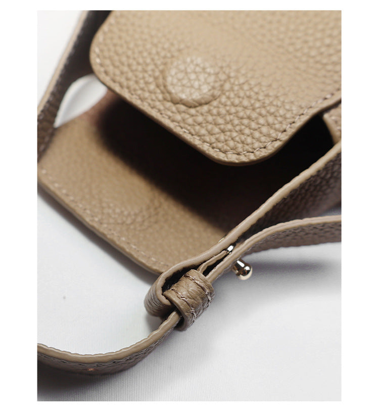 Special Offer Manufacturer Direct Supply Bag Pendant Accessories Mini Bag Genuine Leather Mouth Red Envelope Earphone Bag Hanging Accessories Earphone Bag Pendant