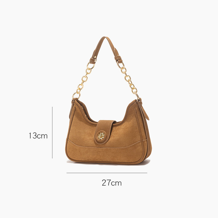 2025 New Arrival: Chain Strap Shoulder & Underarm Bag - Structured Top-Handle Mini Square Bag for Commuting