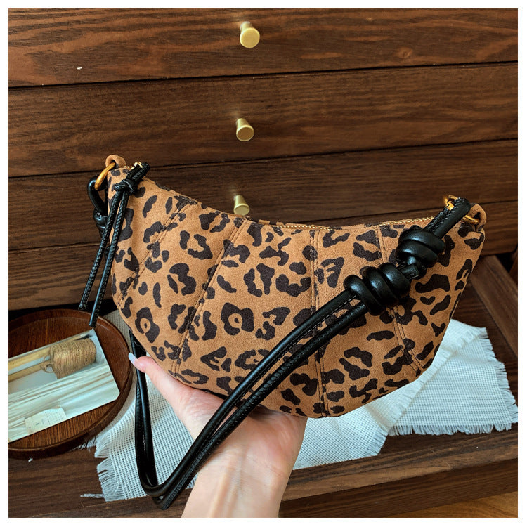 2025 Fall-Winter New Designer Croissant Bag: Women's Casual Underarm & Crossbody Dumpling Purse - Versatile Mini Bag for Daily Commute and Leisure