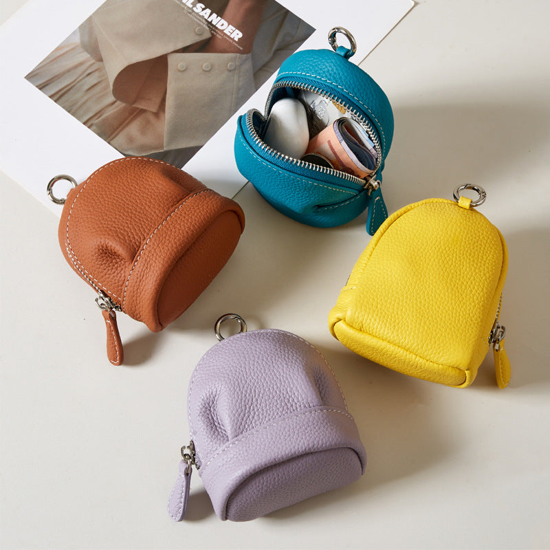 Genuine Top Grain Cowhide Multi-Use Mini Crossbody Bag – Wholesale Bulk for Coin Purse, Lipstick Case, Fashion Pouch | Customizable Minimalist Bag