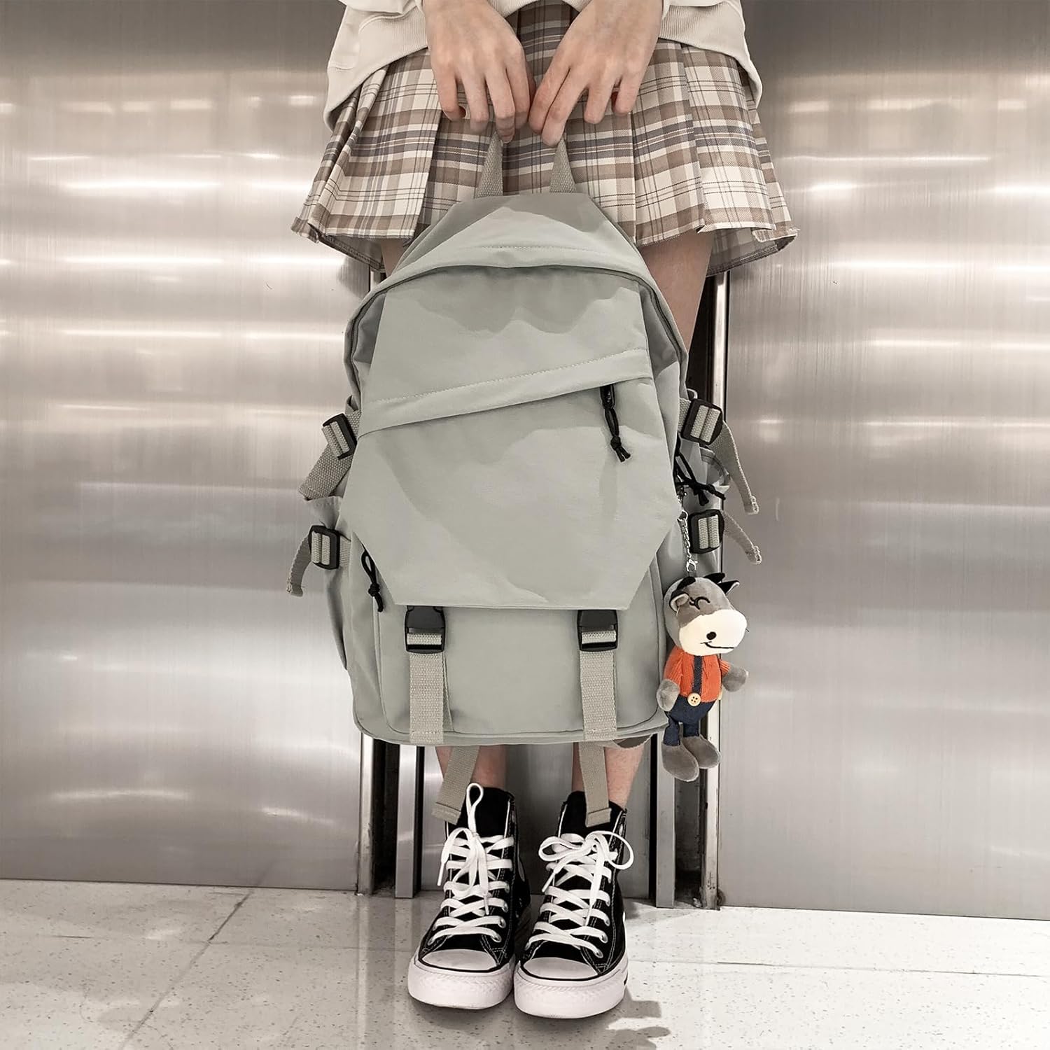 LAPOLAR Lightweight School Bag College Laptop Backpack for Men Women Travel bag High School Middle Bookbag for Boy Girls