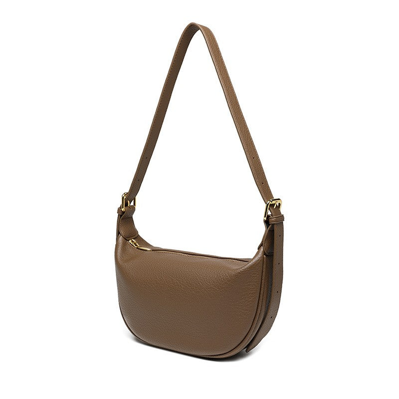 2025 Bestseller: Premium Soft Leather Crescent Dumpling Bag - Trendy Women's Crossbody for Commute