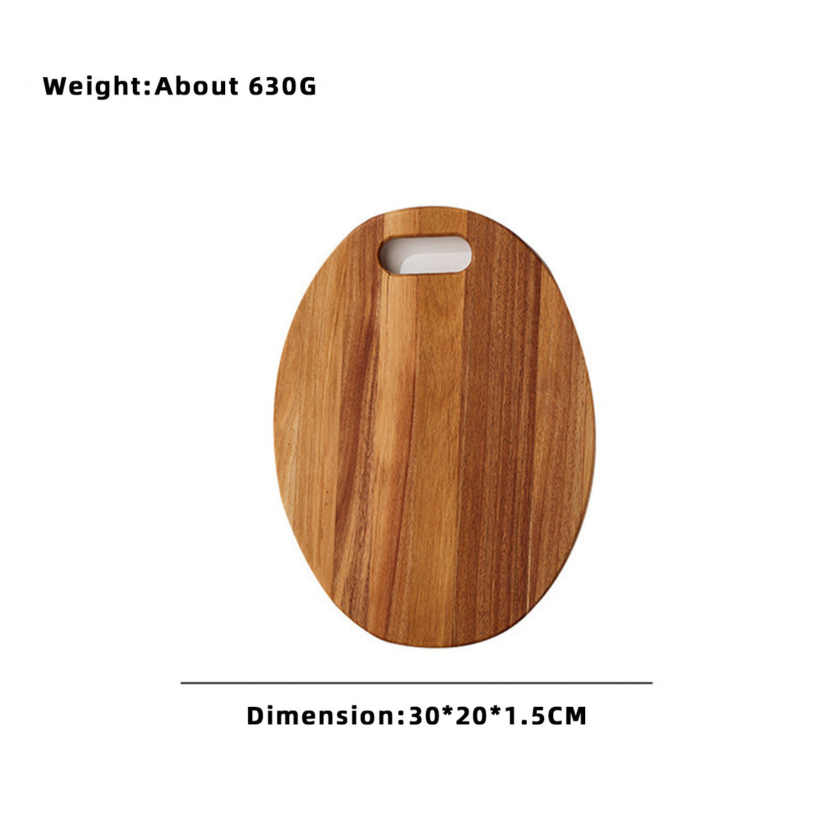 Acacia Wood Portable Cutting Board Fruit Board