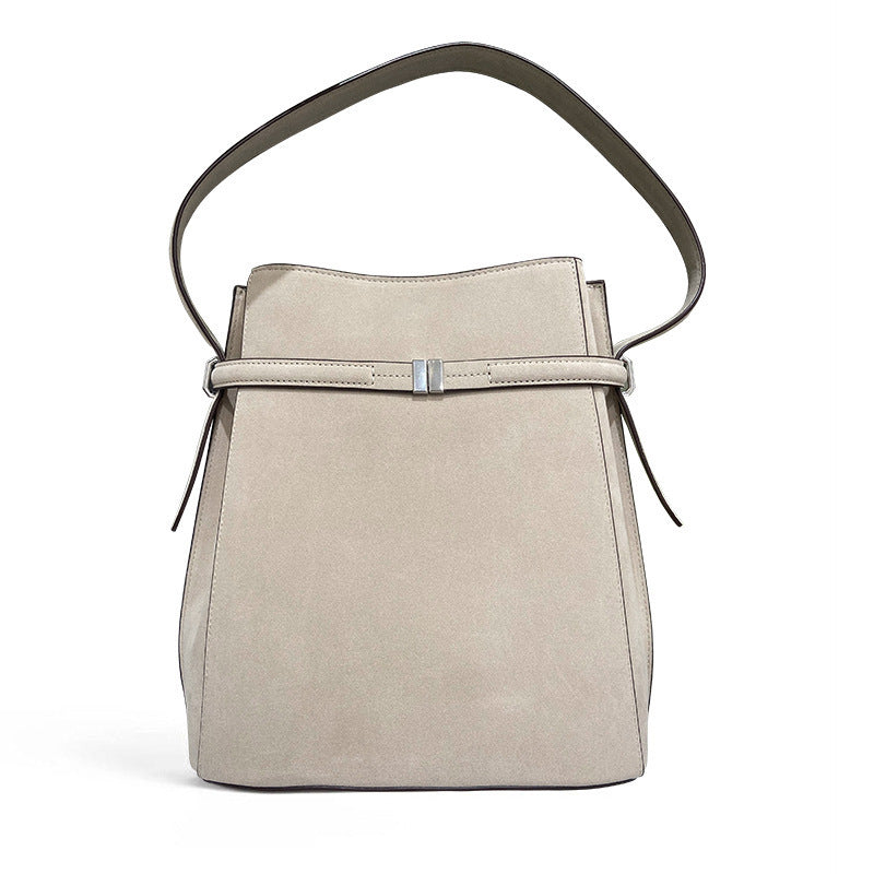 Toteme Original Bucket Bag in Full-Grain Leather | Swedish Minimalist Underarm & Top-Handle Bag for Women