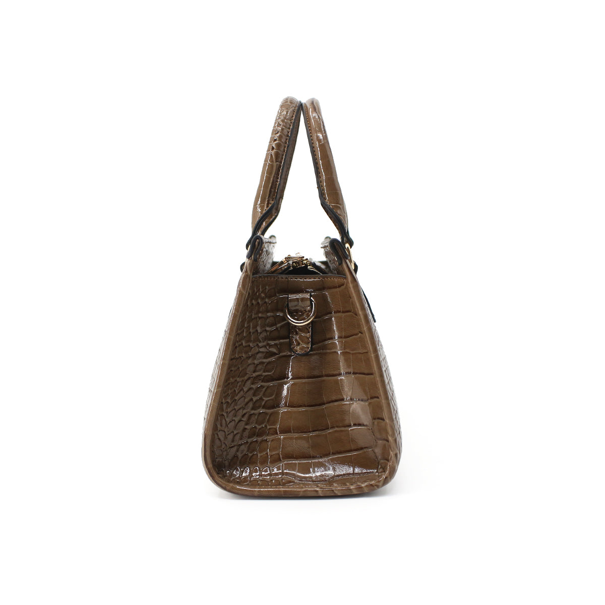 Women Brown Textured Formal Handbag
