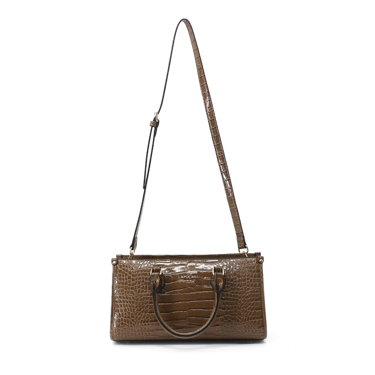 Women Brown Textured Formal Handbag