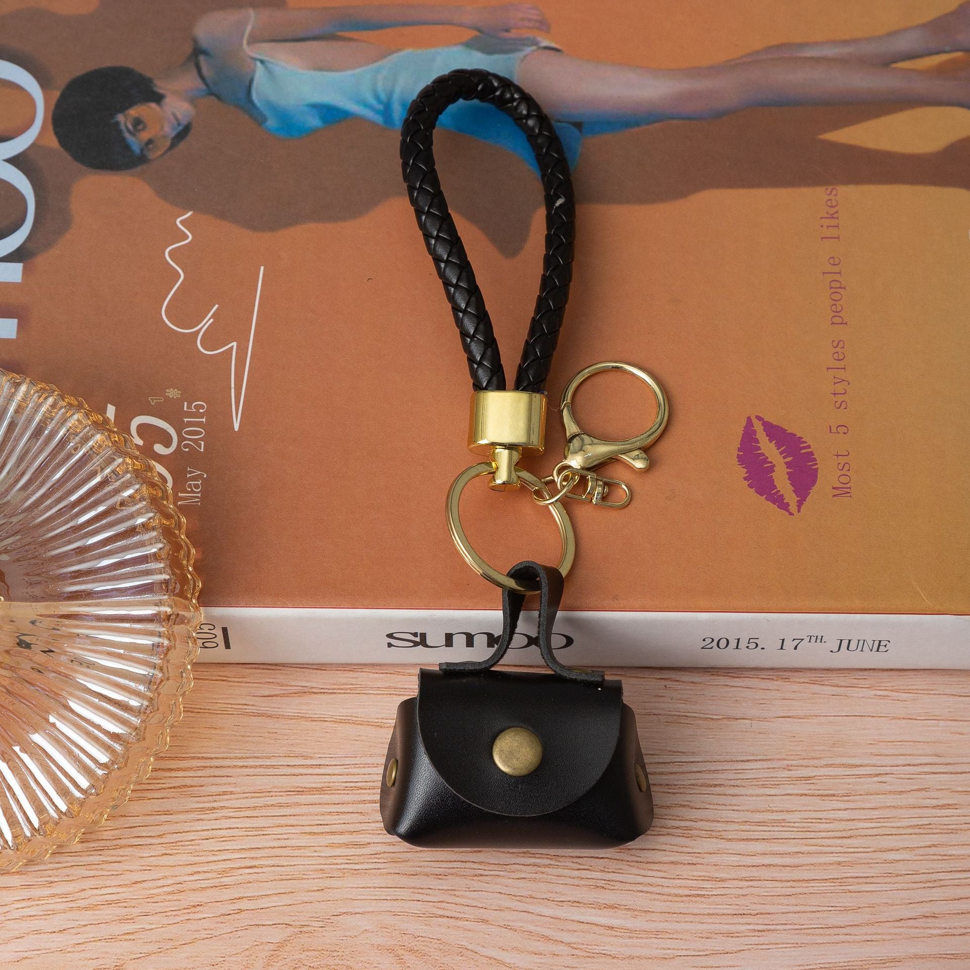 New Creative Zero Wallet Keychain Cute Girl Bag Pendant Car Keychain Backpack Hanger Small Gift